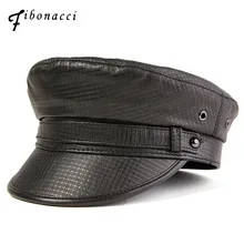 Овчина натуральные кожаные военные шапки высшего качества Германия полицейский козырек армейская Кепка кортическая полицейская шляпа на Хеллоуин