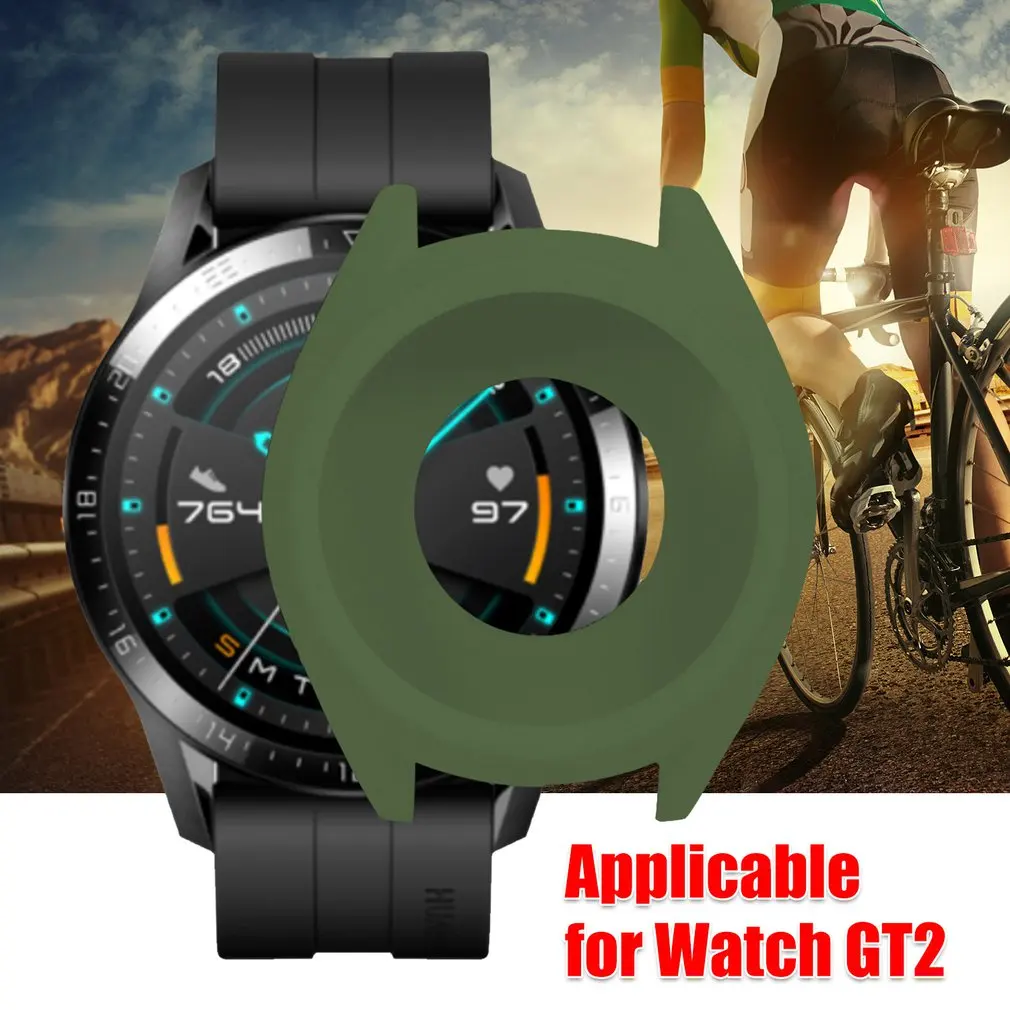 Мягкий ТПУ силиконовый чехол для huawei Watch GT 2 GT умный Браслет защитная рамка оболочка для GT2 защитный напульсник