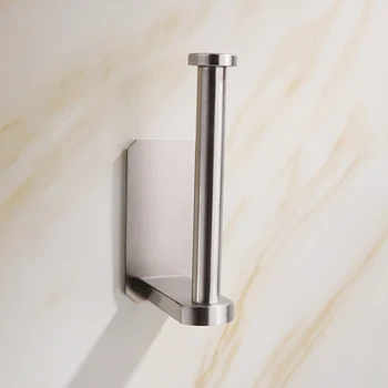

Self Adhesive Toilet Paper Holder Toilet Roll Stick on Wall Stainless Steel for Bathroom Kitchen AC889