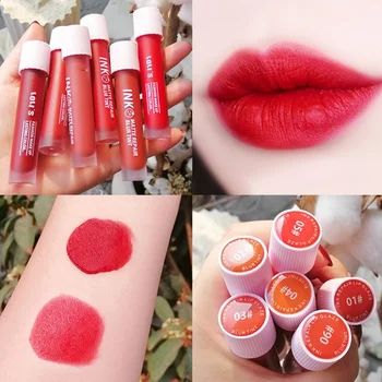 

6 Color sLasting Small Blood Vessel Lip Glaze Velour Matt Mist Lip Gloss