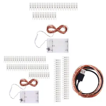 

Christmas LED Fairy Lamps Photo Clip String Lights for Hanging Pictures for Home Party Garden Wedding Holiday lighting