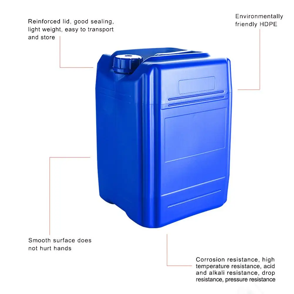 25L Gas Fuel Tank Portable Spare Plastic Petrol Tanks G asoline Oil Container Fuel-jugs Blue Car Accessories