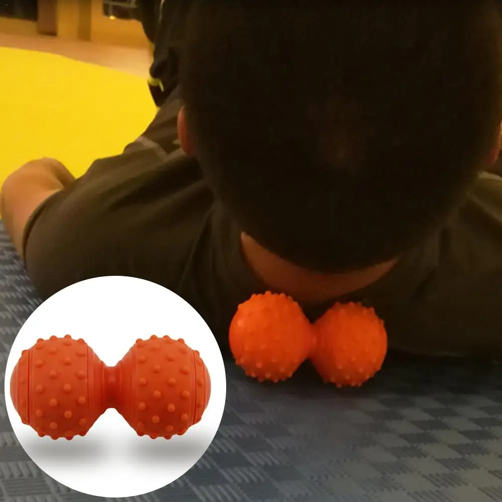 Sport Fitness Spiky Trigger Point Massage Ball Hand Back Neck Myofascial Release Pain Relief Fasciitis Roller