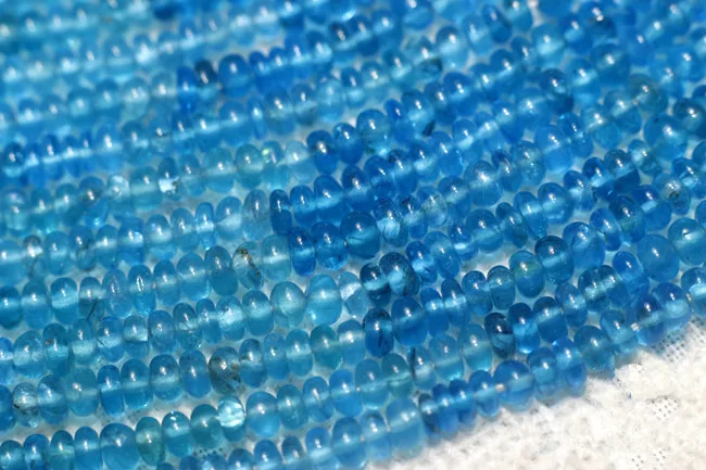 AA свободные бусины Apatite roundel граненый синий 3 мм 36 см для DIY ювелирных изделий FPPJ бусы оптом природа