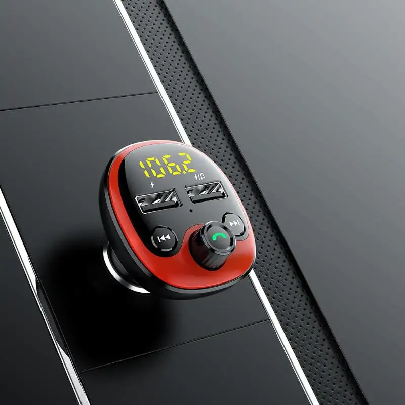 BT21 Bluetooth FM передатчик Handsfree автомобильный комплект MP3 плеер 3.1A USB зарядное устройство экран для частоты точка песня серийный номер