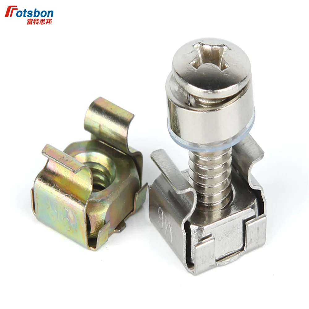 M5/M6 Screws Top Crown Cage Screw Nuts Computer Patch Panel