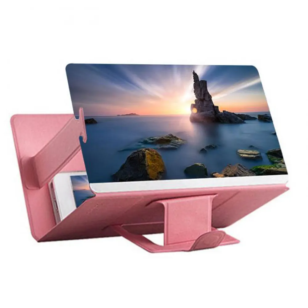 cell phone stand New Mobile Phone Screen Magnifier Holder 3D Enlarger Magnifying Video Amplifier Stand Projector Bracket Desktop Holder For Phone phone stands Holders & Stands