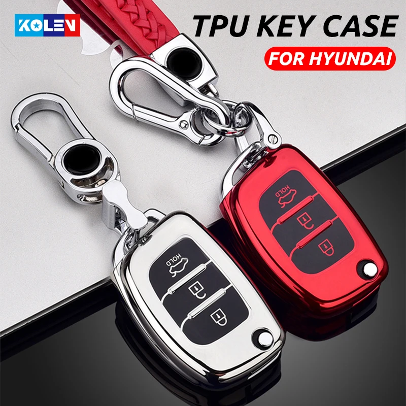 

Soft TPU Car Remote Key Case Full Cover Holder For Hyundai Tucson Creta Santa IX25 I10 I20 I30 Verna Mistra Elantra Fe 2016-2018