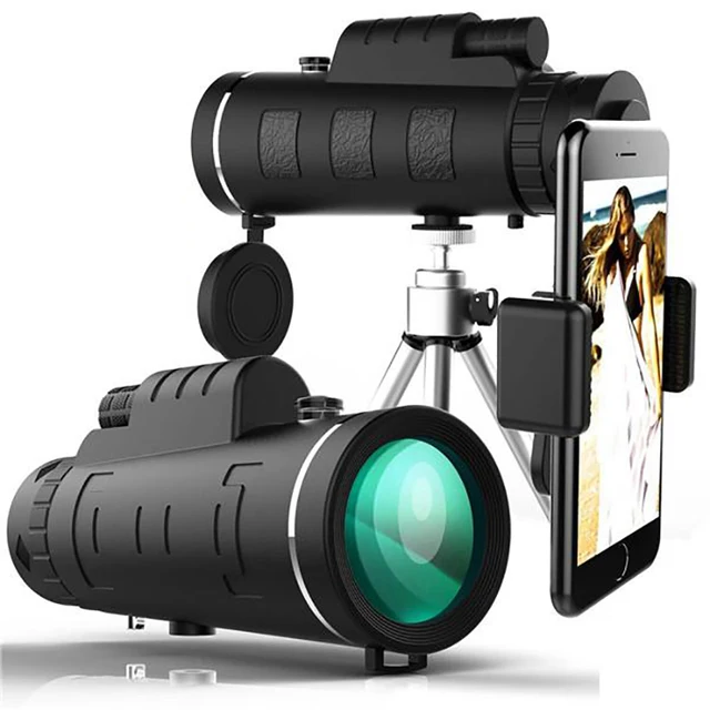 Tokohansun universal 40x zoom de vidro óptico telescópio telefoto lente da câmera do telefone móvel para iphone 6 samsung smartphones lentes