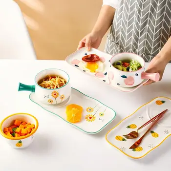 

Ceramic Bakeware Set Creative Fruit Cute Plate Dish Plate Household Breakfast Plate Household Tableware