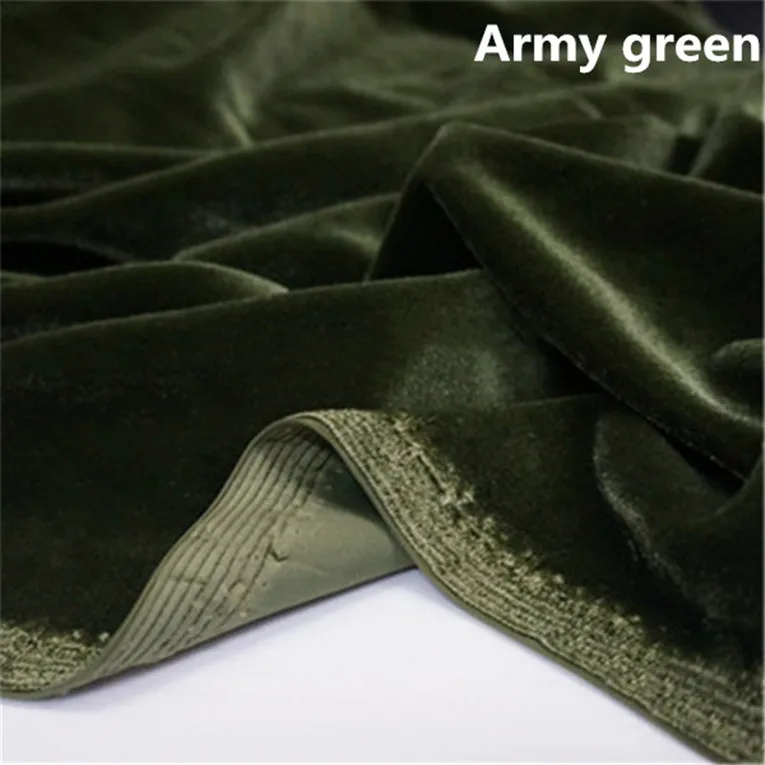 Плюс Размер Офисная Леди Половина рукава o-образным вырезом бархатная блузка, M-6XL 7XL корейский стиль весна лето велюровые рубашки черный серый синий зеленый - Цвет: Армейский зеленый