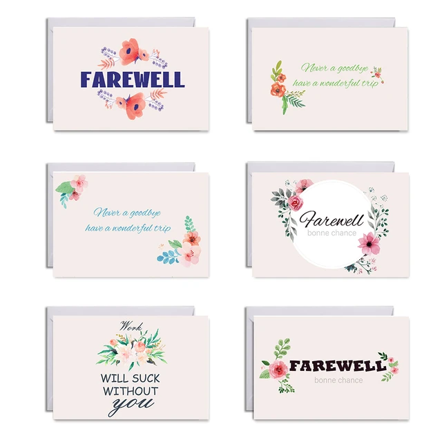 Farewell Greeting Cards