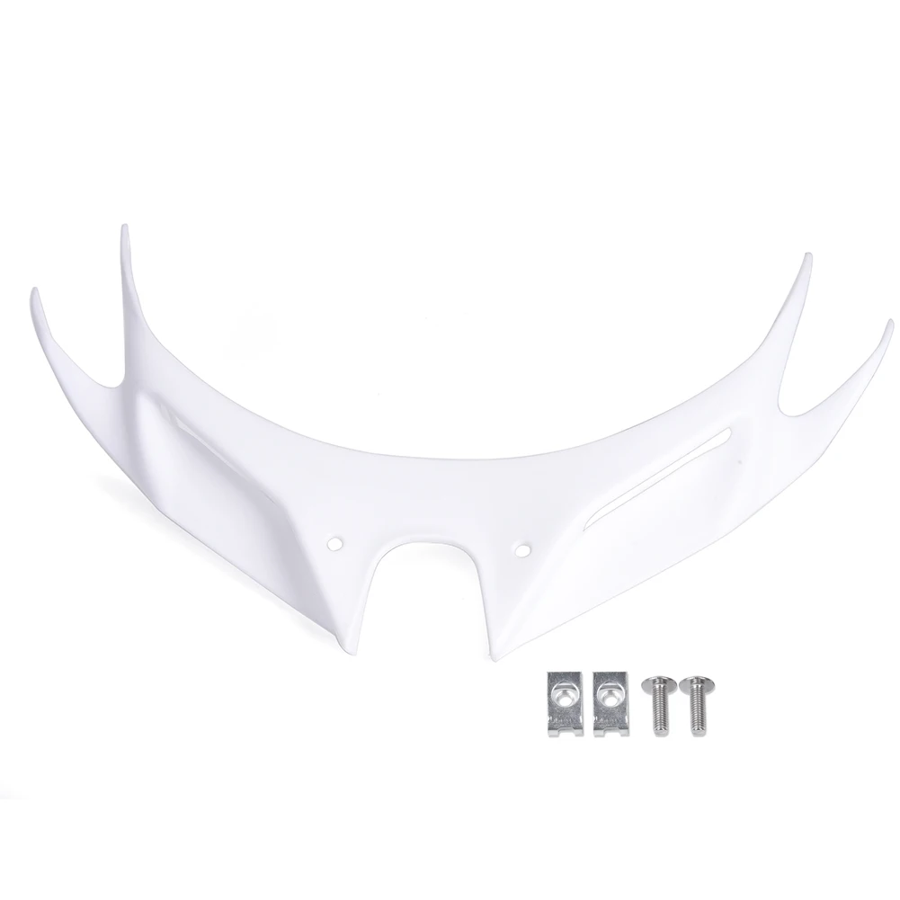 Motorcycle Front Fairing Aerodynamic Winglets ABS Plastic Cover Protection Guards For Kawasaki Ninja 250 Ninja 400 - Цвет: Белый