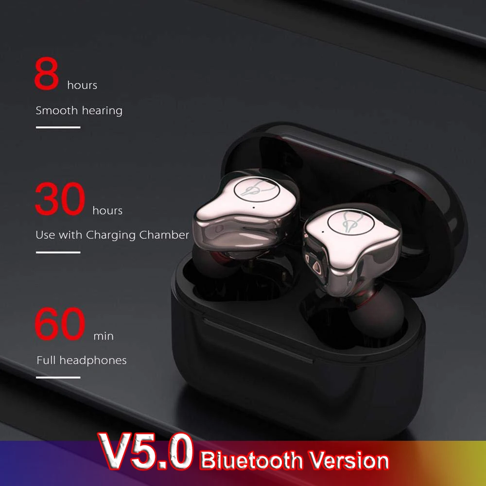 Sabbat E12 Ultra CVC8.0 TWS Bluetooth беспроводные наушники вкладыши силиконовый чехол