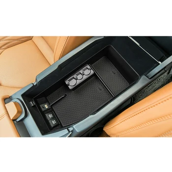 

Black Armrest Storage Box For Toyota Avalon 2019 2020 Central Console Organizer Tray High Quality Light-Weight ABS Plastic