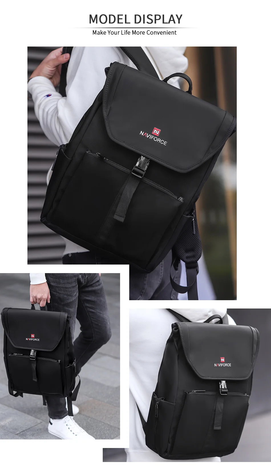 NAVIFORCE NFB6802 Business High Quality Backpack