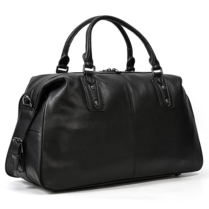 Luggage-Bag Weekend-Bag Travel Black Women New-Design of Soft MAHEU 50-Cm Cowskin