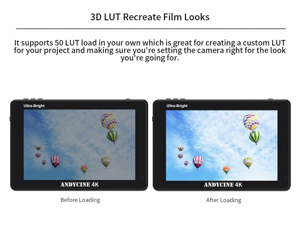 Andycine-デジタル一眼レフカメラモニターc7/c7s,フィールドカメラ,7