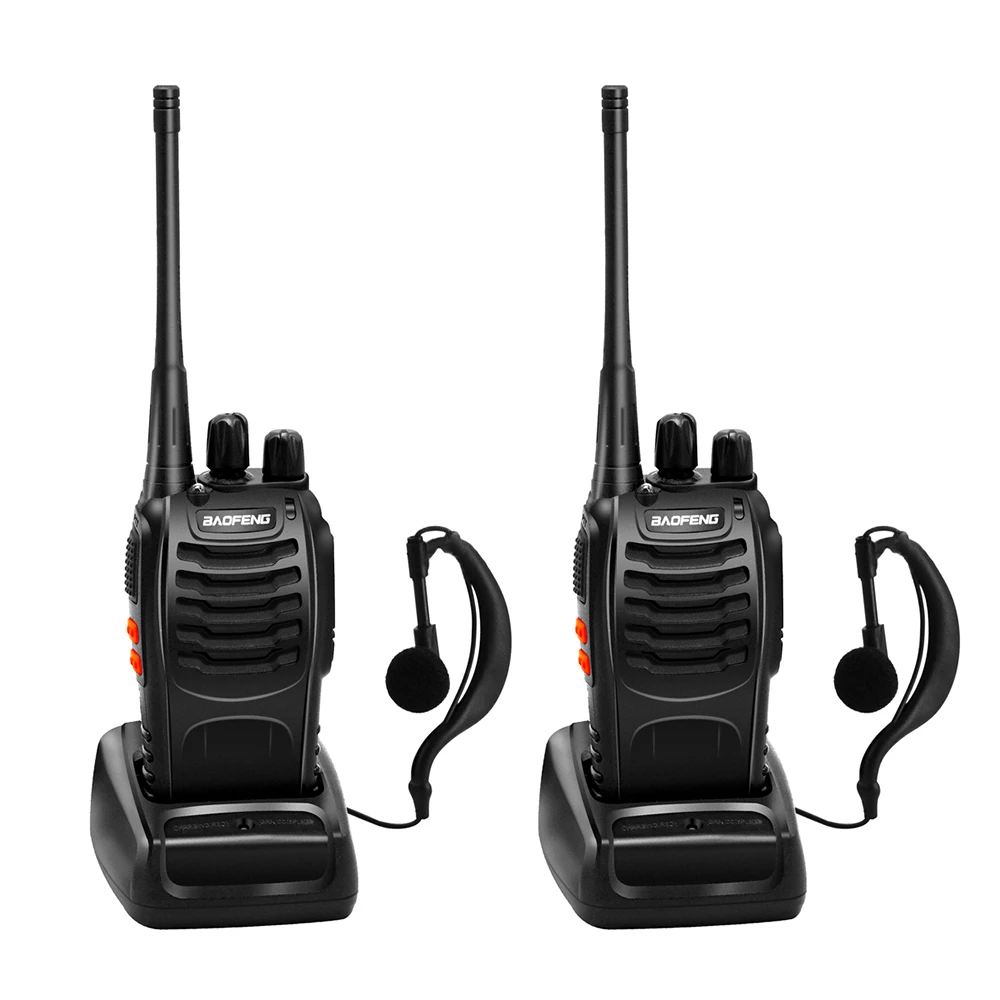 2 шт. Baofeng портативная 5 Вт BF 888S рация Портативная радиостанция 888s UHF 400 470 МГц 16CH