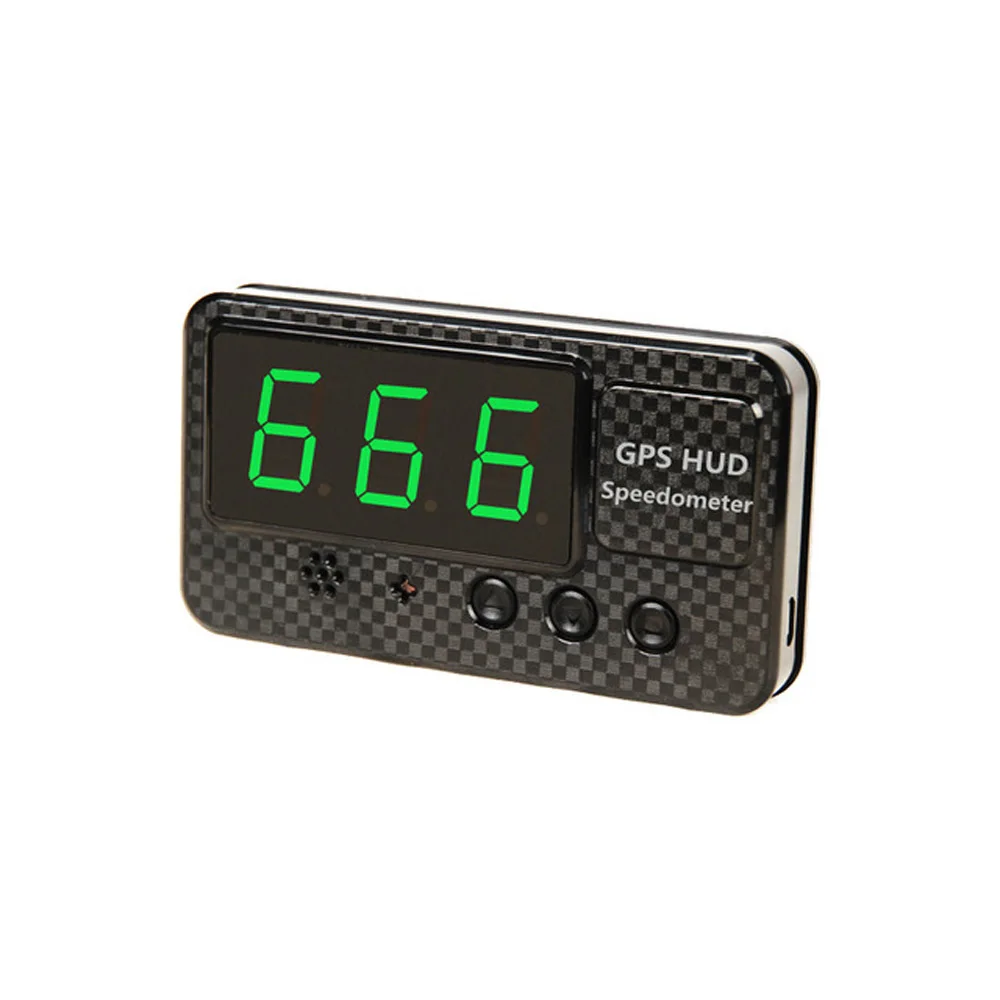 

Universal Car HUD Head Up Display Car Speed Display With Speed Alarm GPS Satellite Speed Measurement Fatigue Driving Alarm Funct