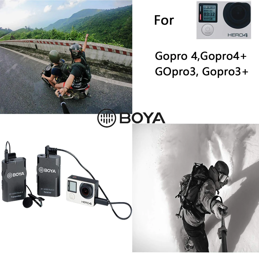 Boya BY WM4/WM4 Mark II беспроводной Студийный конденсаторный микрофон Система петличный