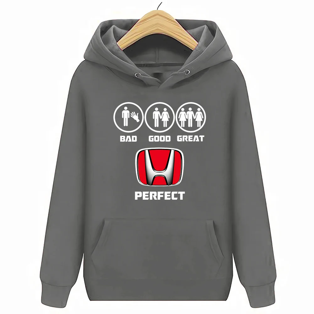 Темно-серый Honda Bad Good отличный идеальный автомобиль мужские толстовки свитшоты - Цвет: Темно-серый