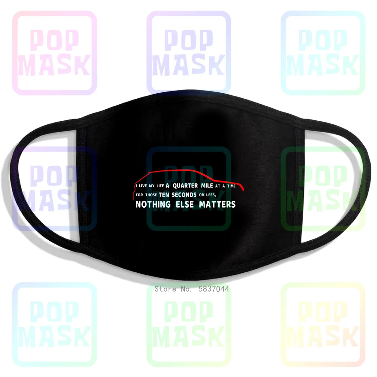 Quarter Mile Dominic Toretto Fast And Furious Custom Printing Washable Breathable Reusable Cotton Mouth Mask | Аксессуары для