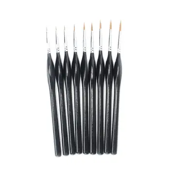 

9 Pieces Fine Detail Paint Brush Miniature Painting Brushes Kit Mini Paints 203A