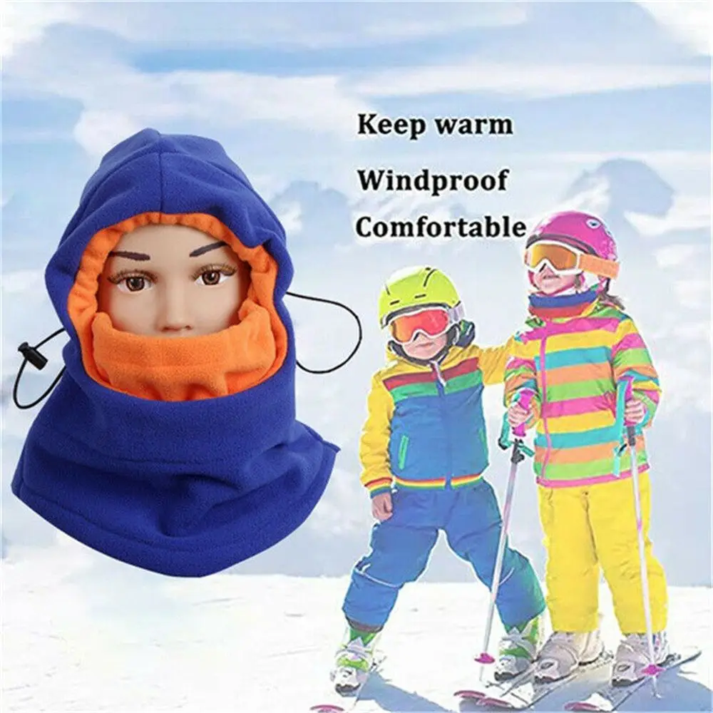 Cagoule Thermique Chaude pour Enfant, Masque de Ski Complet, Cou