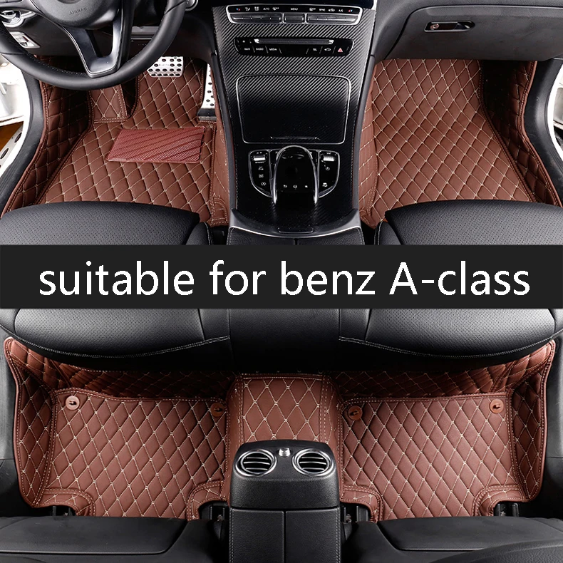 Кожаный Автомобильный Коврик для mercedes benz A-class A180 A200 A260 A300 W177 аксессуары ковер