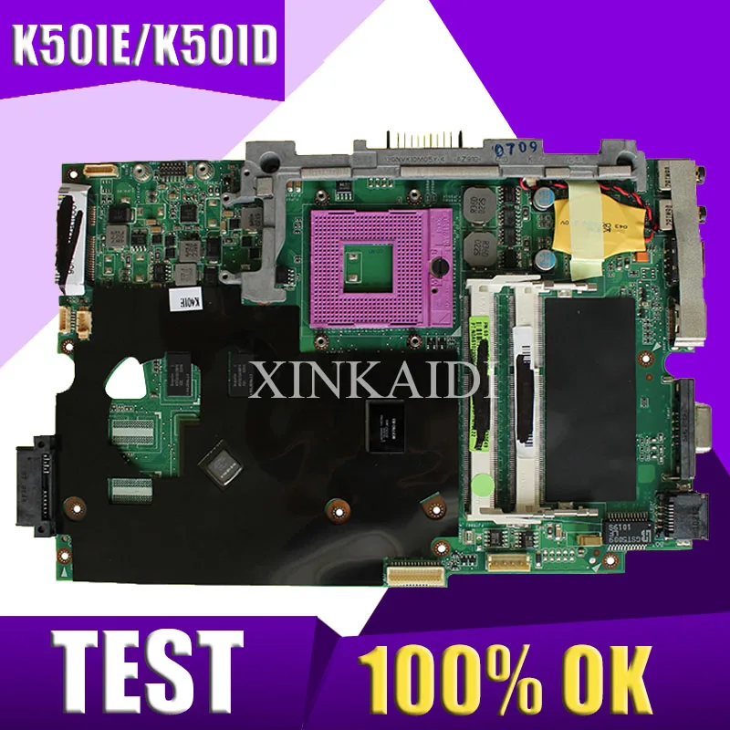 XinKaidi K50IE/K50ID материнская плата для ноутбука ASUS K40ID K50ID K40IE K50IE X50DI K40I K50I тестовая