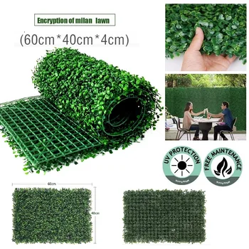 

1pc 40x60cm of Artificial Simulation Lawn Plant Background Wall Landscaping Wall Decor Green Lawn Store Background Wall Lawn