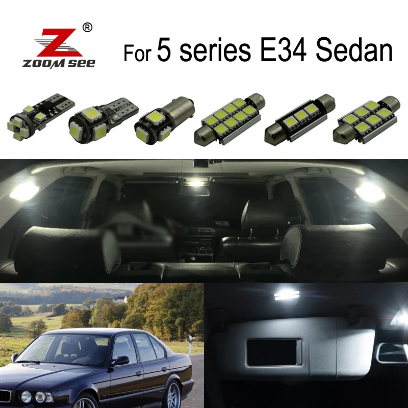 Комплект светодиодных ламп для внутреннего зеркала 19x bmw 5 серии E34 Saloon 518i 520i 524td 525ix