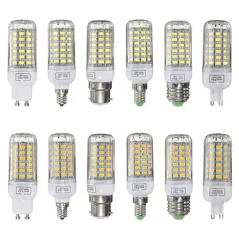 

Smuxi E27/E14/E12/B22/G9 Dimmable 7W AC 220V LED Bulb White/Warm White 70 SMD 5730 Corn Light Lamp