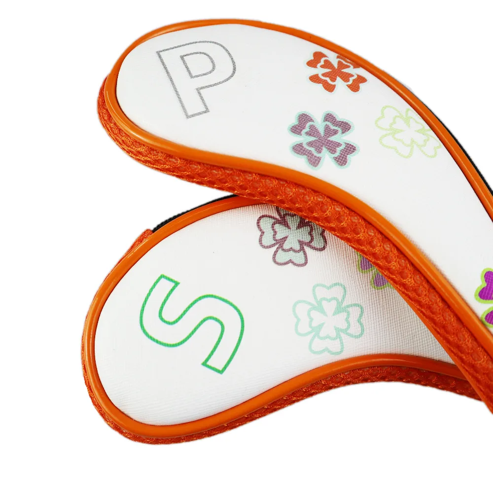 NRC Golf IronHeadcovers 9 шт.(4,5, 6,7, 8,9, P, S, A) мяч Гольф Железный клуб головы Чехлы для рук застежка-молния
