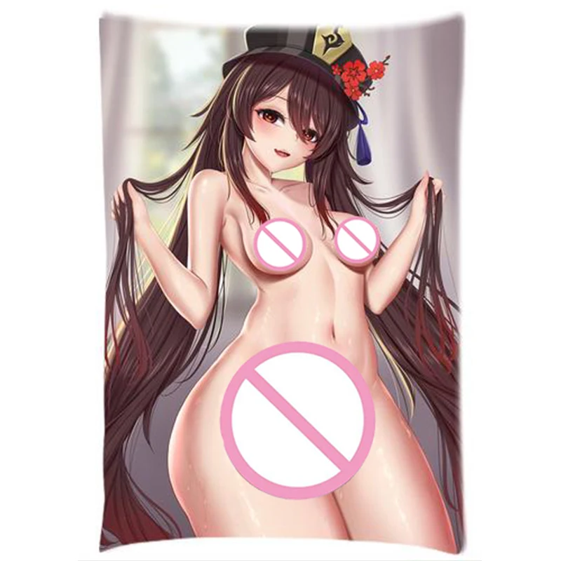 

Anime Game Throw Pillowcase Ningguang Girl Pillow Case Hu Tao Two Sides Cushion Cover