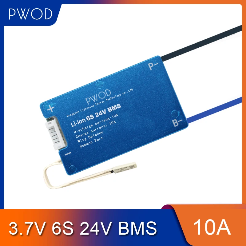 Горячая Распродажа плата защиты батареи 6S 24V Smart 3 7 V 18650 Li-Ion BMS для E-bike Battery Pack 10A 15A 25A