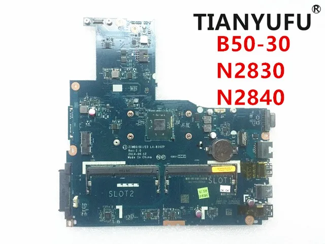 Новая материнская плата ZIWB0/B1/E0 для ноутбука Lenovo LA B102P N2830 N2840 CPU (без разъема