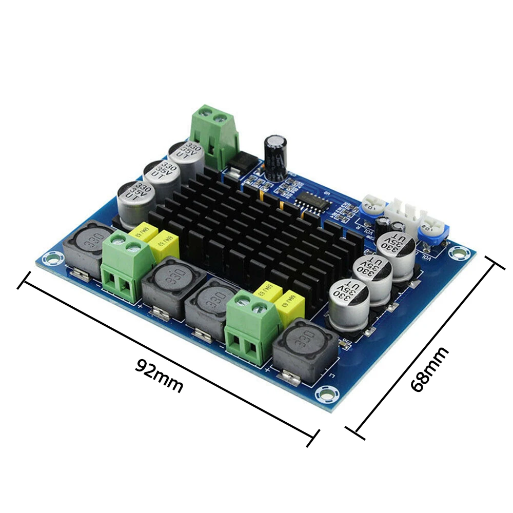 2x120 Вт TPA3116D2 Bluetooth 5,0 цифровой аудио усилитель двухканальный класса D стерео Aux Amp декодированный для автомобиля