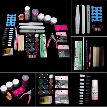 

Nails Gel Kit For Nail Art Practice Pen&Powder Nail Decorations Color Rhinestones for Manicure Nails Beauty nails brush tools
