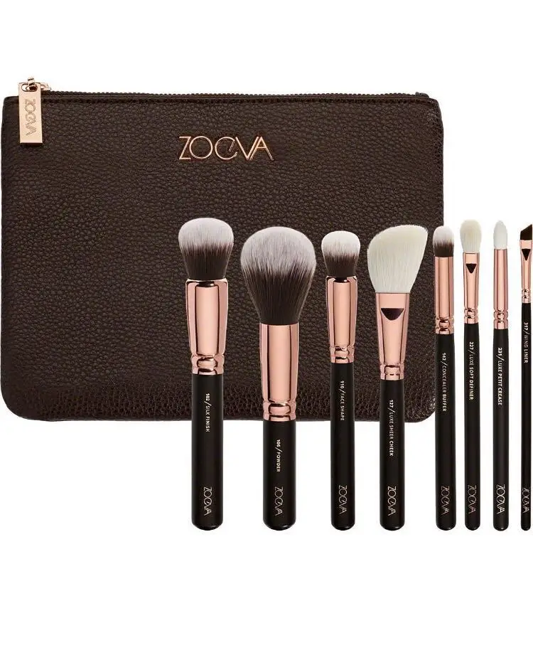 

Zoe Makeup Brush 8/12 PCs/15 PCs Makeup Eyeshadow Brush Suit with Cosmetic Bag Manufacturers Supply