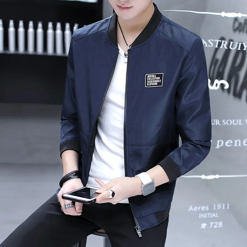 

2019 Mens Jackets Spring Autumn Mountainskin Bomber Jacket Casual Coats Slim Fashion Male Outwear solid Mens Brand Clothing