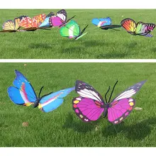 Искусственный декор в виде бабочек садовый Двор Газон патио наружные художественные украшения случайный цвет E65B