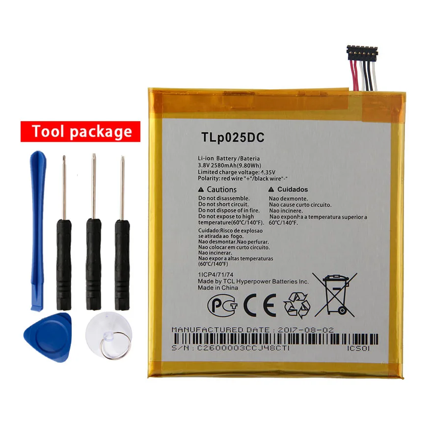 Оригинальный высококачественный аккумулятор для телефона TLP025DC Alcatel Pixi 4 6 0 Φ 9001X