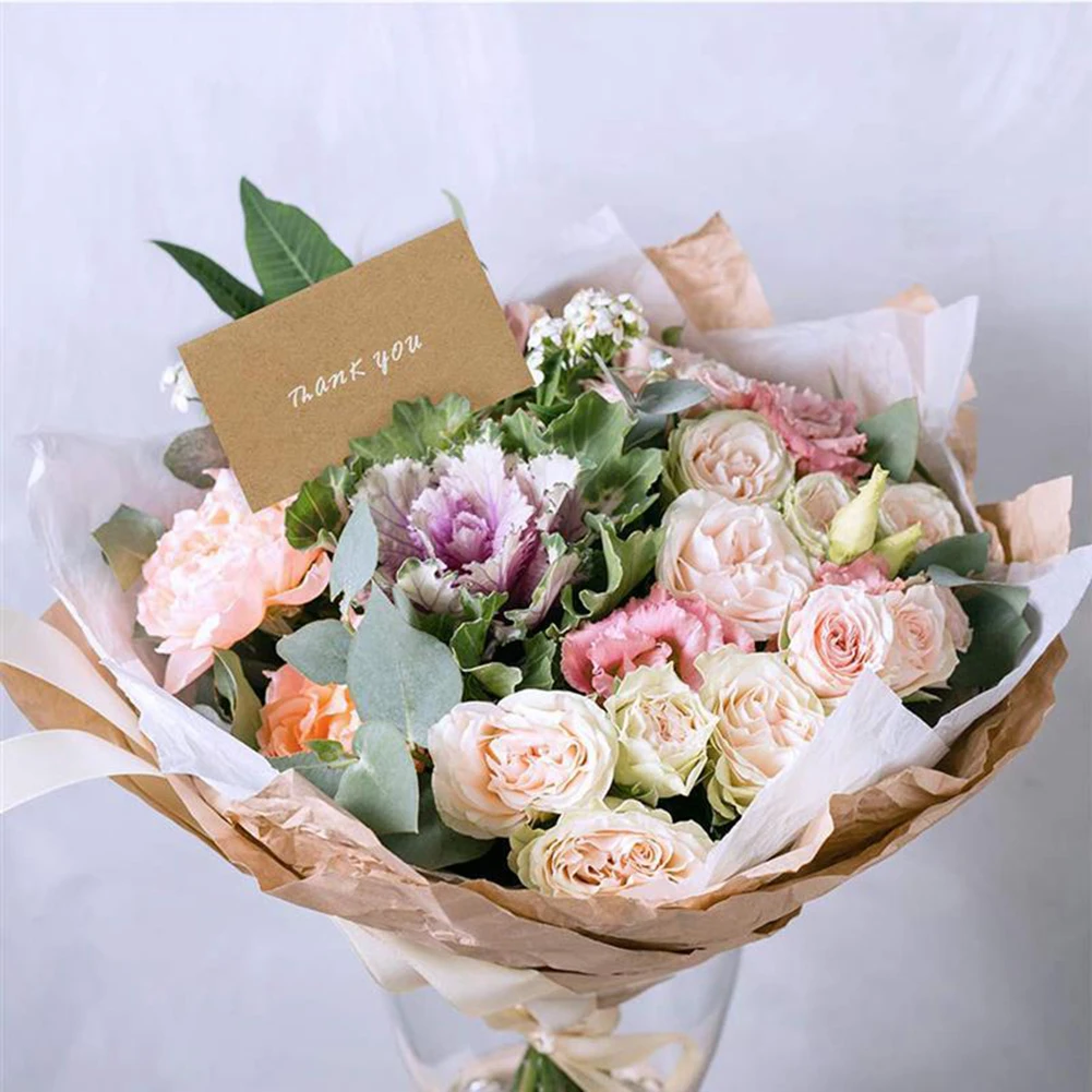

120/240pcs Vintage Blank Kraft Paper Wish Card Table Number Name Card Place Cards Wedding Birthday Party Decoration Invitation