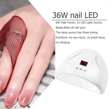 

36W ABS Nail Phototherapy Machine Uv Nail Lamp Major Nail Dryer Beauty Fashion Timing