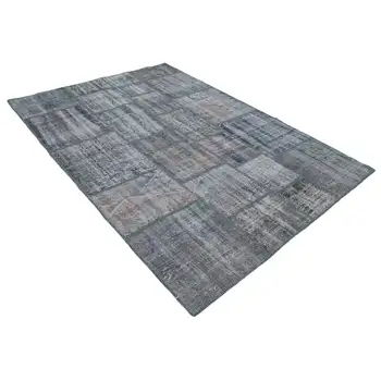 

177x247 Cm Grey Handmade Patchwork Rug-6x8 Ft