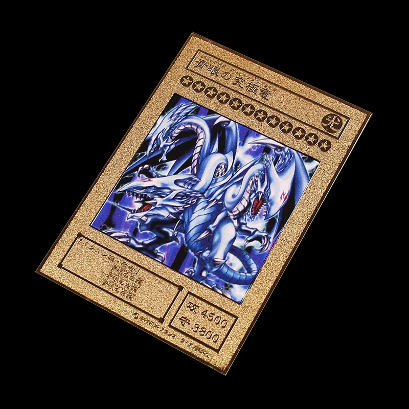 Дуэль Монстры YU GI OH гальванический цвет Золотая карта японский Золотой глаз белый дракон VOL Edition коллекция карты Дети игрушка в подарок