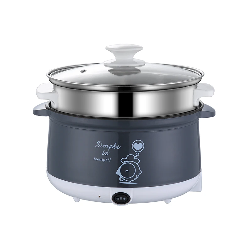 220V Household Electric Mini Multi Cooker Non-stick Hot Pot Cooking Pot For Cooking Frying Steaming EU/AU/UK/US High Quality 5000w high power induction cooker commercial stainless steel plane induction stove household stir fry electric frying stove 220v