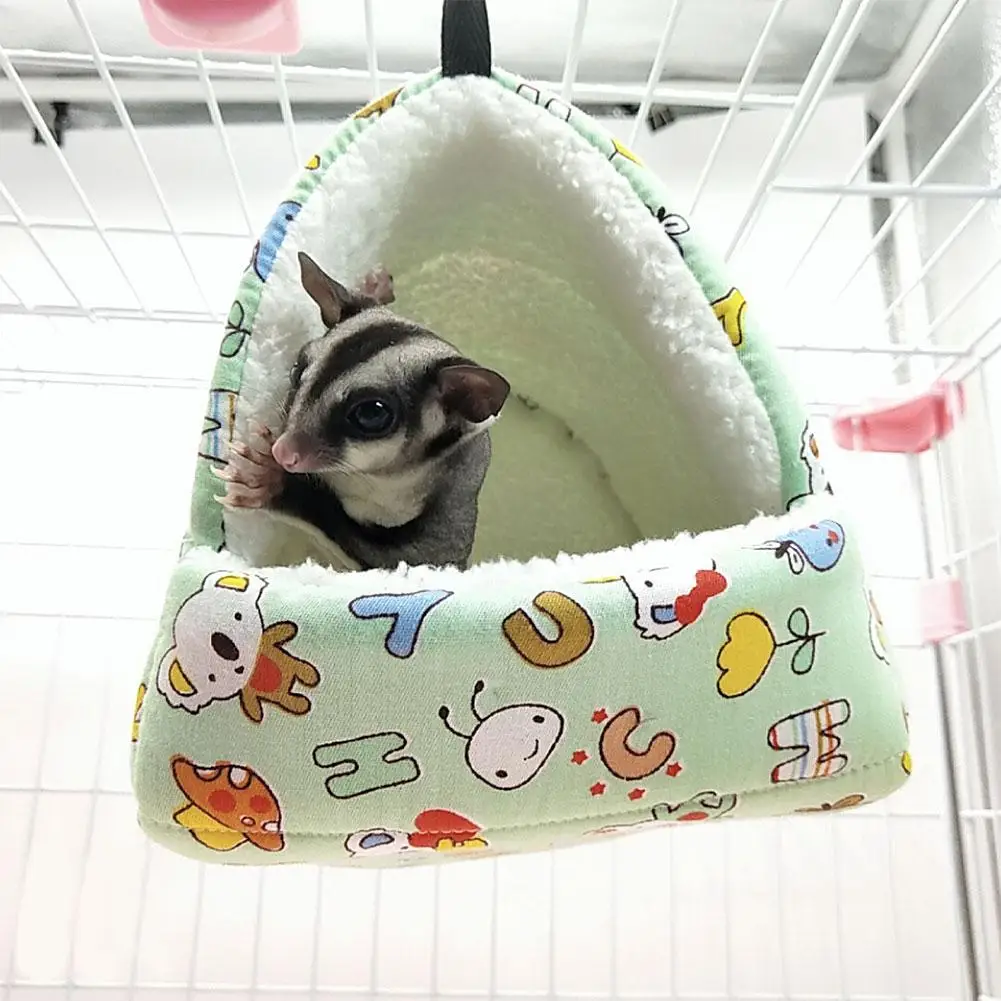 2Pcs Pet Puppy Rat Chinchilla Hamster Guinea Pig Bed Nest Warm Cave House 